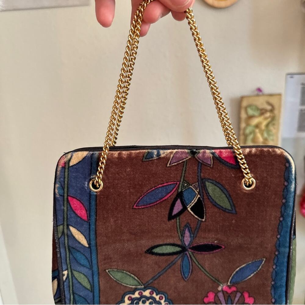 Emilio Pucci Vintage 1960s Velvet Purse - Picture 3 of 7